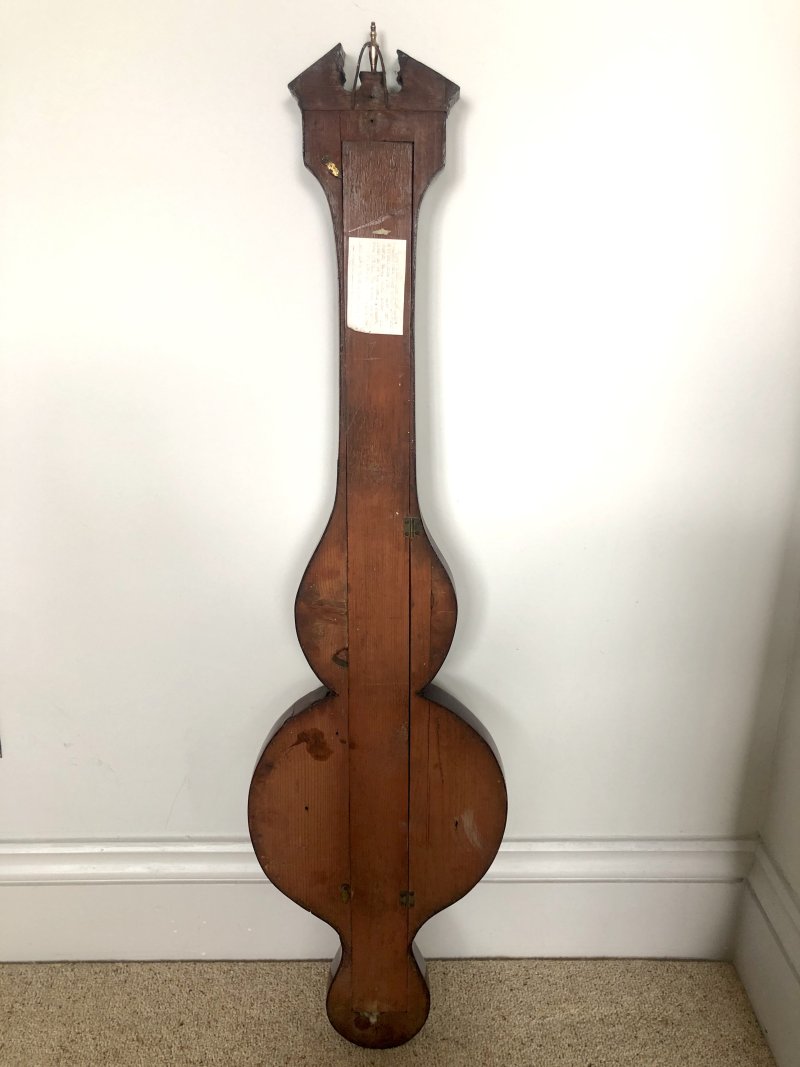 Antique 18th Century George III Inlaid Mahogany Banjo Barometer - Image 2